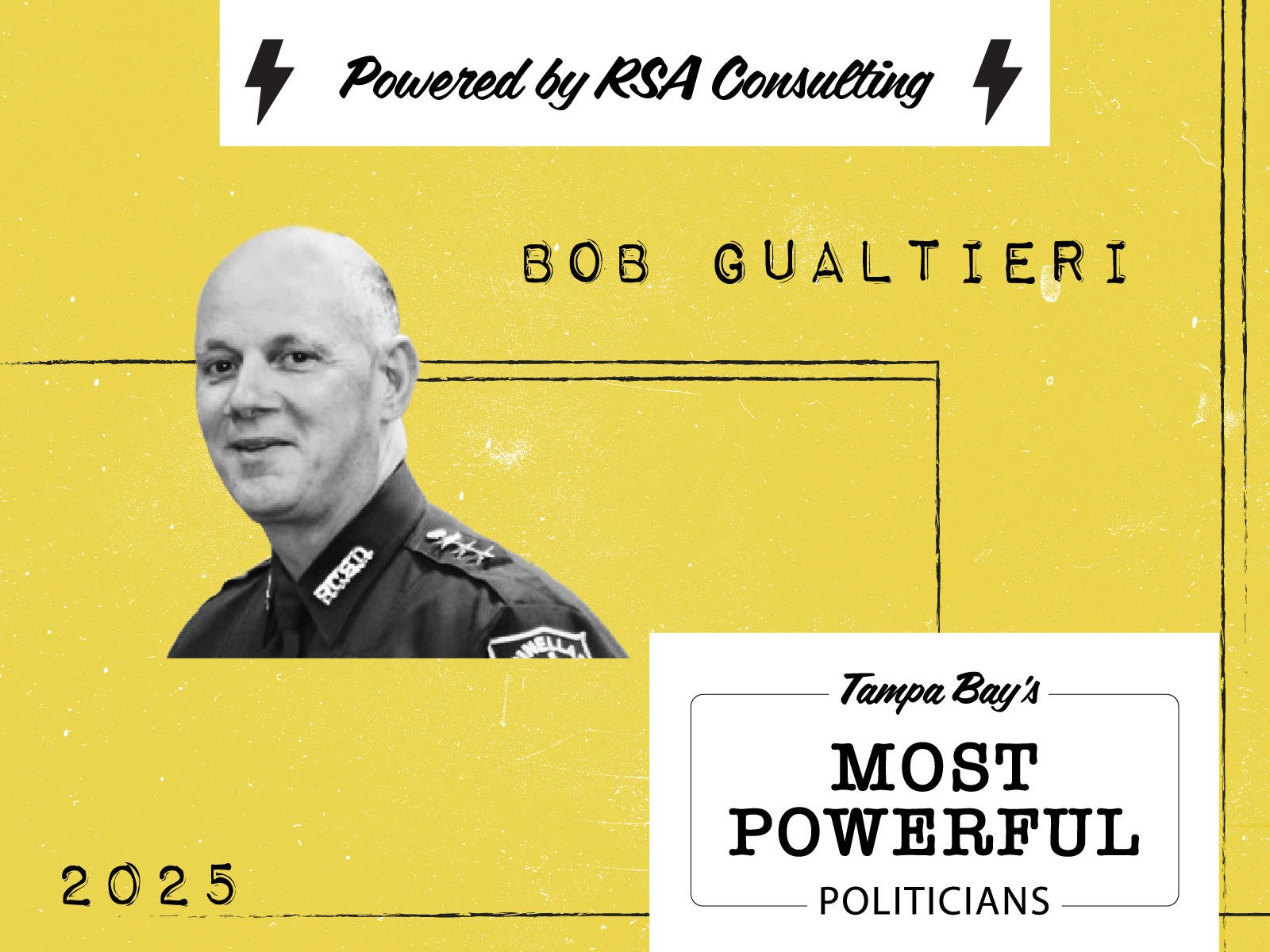 No. 9 on the list of Tampa Bay’s Most Powerful Politicians: Bob Gualtieri