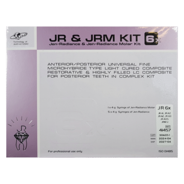 Jen-Radiance + M Special 6х Kit (Джен-Радіанс), Н-р: 5 х шпр.4г (A1, 2хA2, A3, A3.5) (+Jen-Radiance Molar(шпр.4г:U)) - Реставраційний композит, субмікронний (Джендентал-Україна)