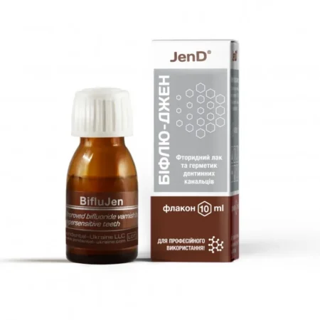 BifluJen (Біфлю-Джен), флак. 10мл смак: без смаку - Фторлак (фторид кальцію, фторид натрію) (Джендентал-Україна)