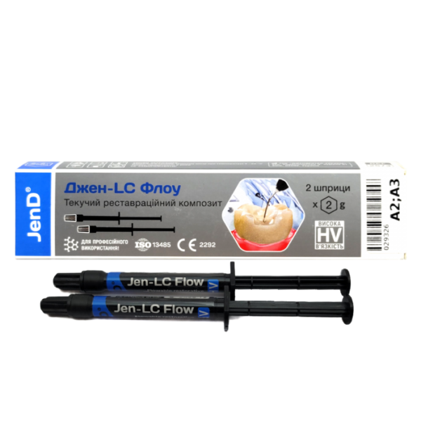 Jen-LC Flow HV (Джен-LC Флоу HV), Н-р: 2 х шпр.2г - Текучий композит, мікрогібридний (Джендентал-Україна)